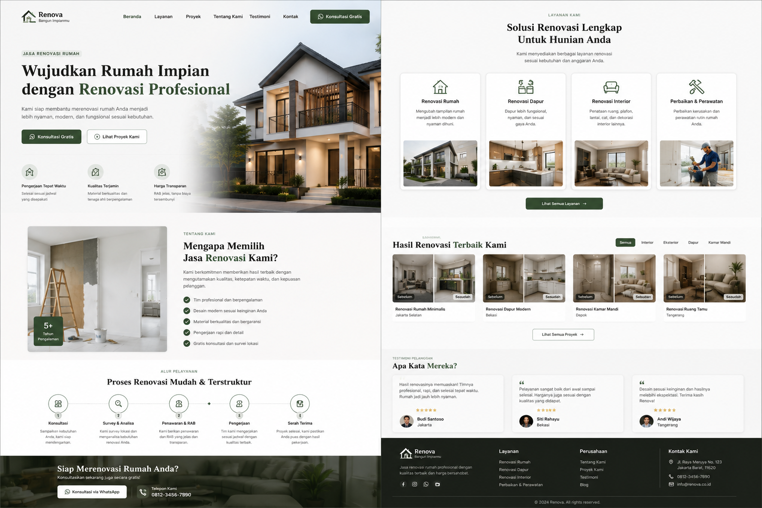 Landing Page Jasa Renovasi